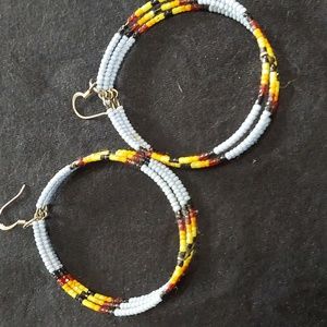 Authentic beaded earrings